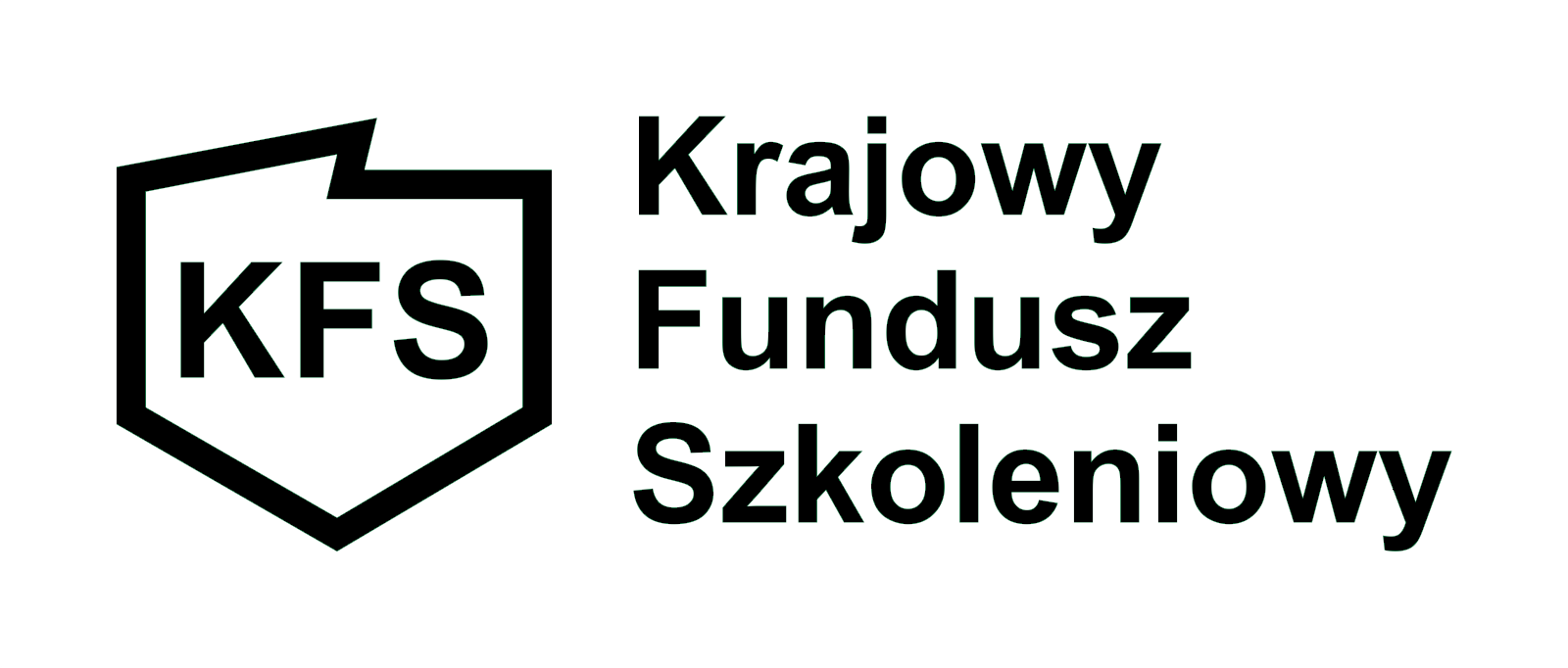 Krajowy Fundusz Szkoleniowy - logo czarno-białe